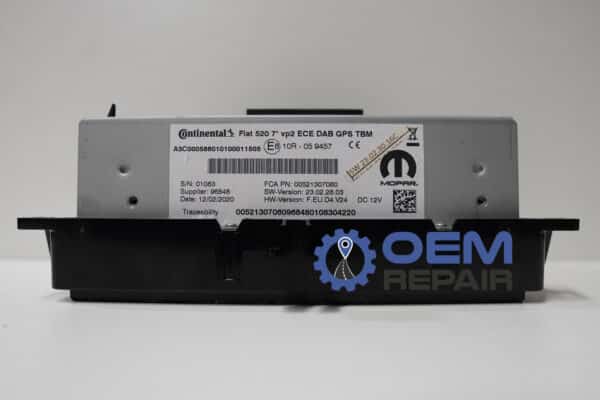 fiat Uconnect 520 7 inch VP2 521307060 top oemrepair